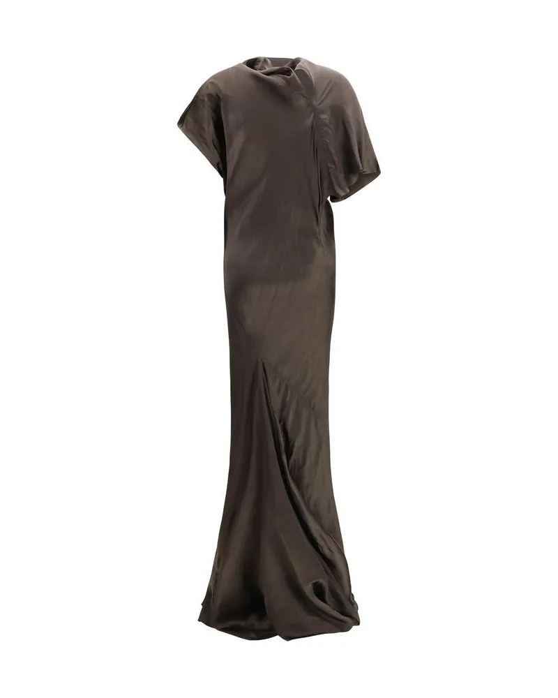 Rick Owens Women's Brown Copper Long Dress Brown