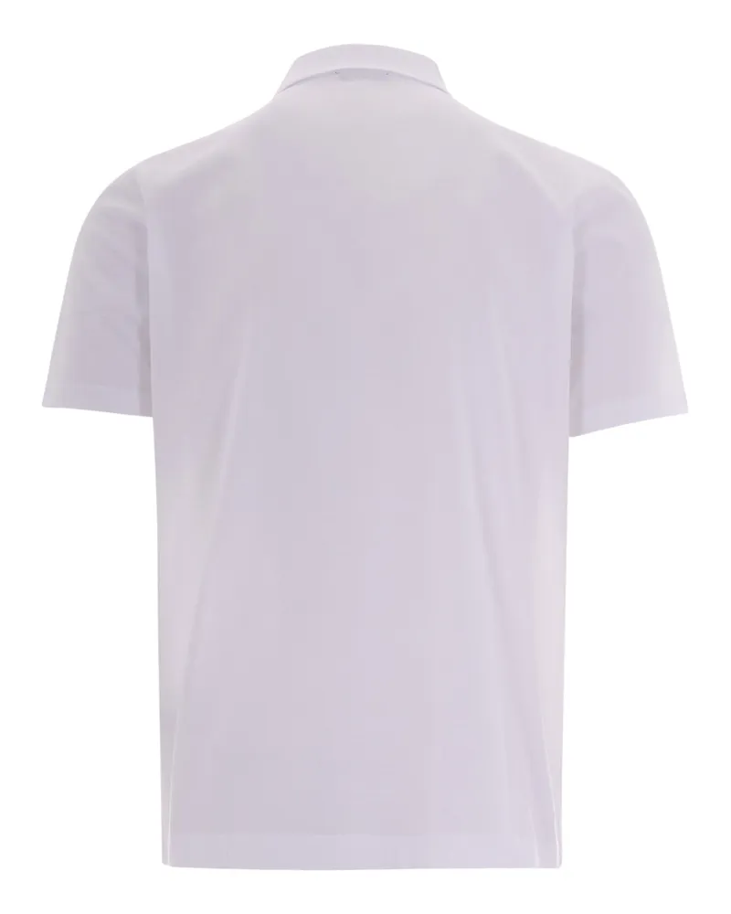 Paul & Shark Men's Polo Shirt Double Piqué White Cotton T-shirts And Polos White