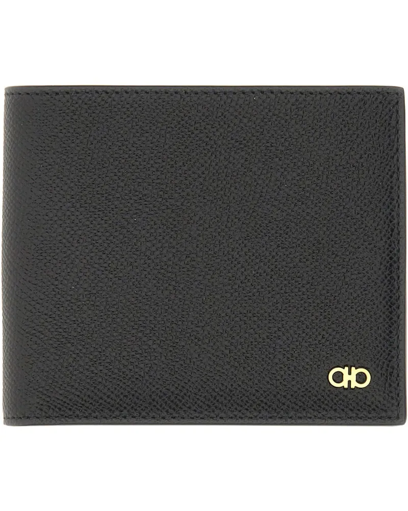 Ferragamo Gancini Wallet — Black Black