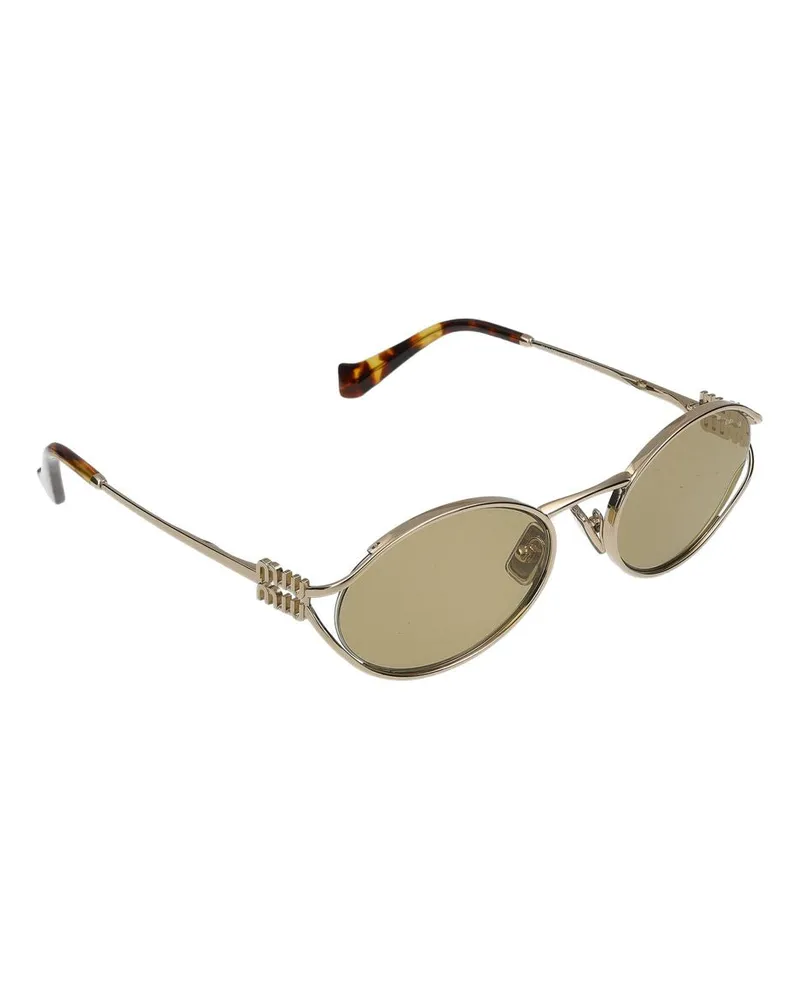 Miu Miu Women's Sunglasses Miu 0mu 52ys Zvn10r 21-125 Metal Gold