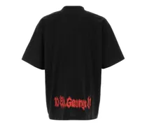 Graphic-Print Cotton T-shirt — Black