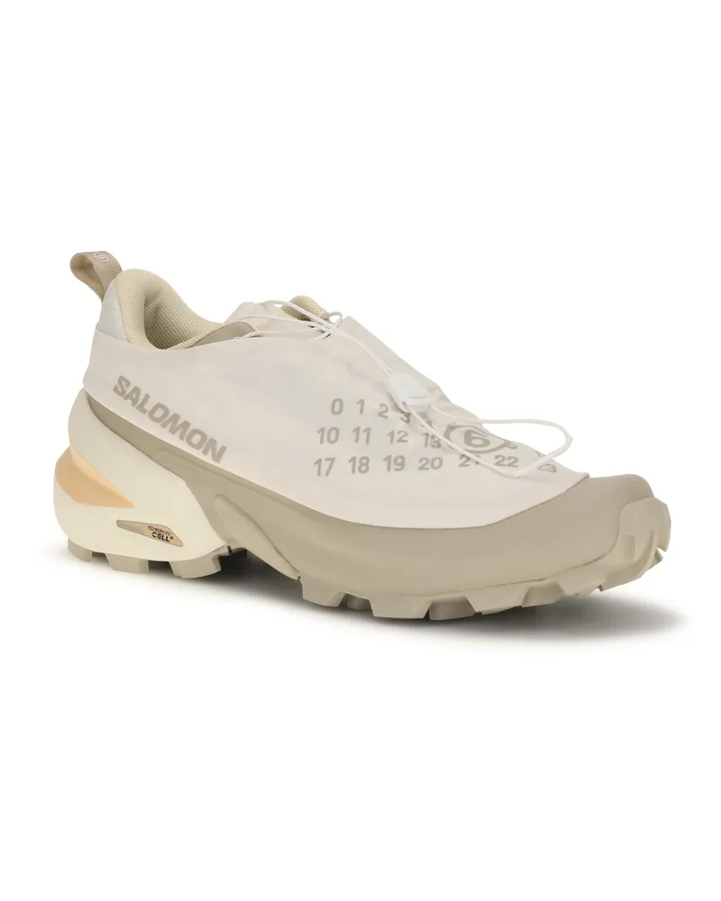 Maison Margiela Men's Mm6 X Salomon Sneakers Vanilla Ice-Eucalyptus-Transparent Yellow Ice/eucalyptus/transparent Beige