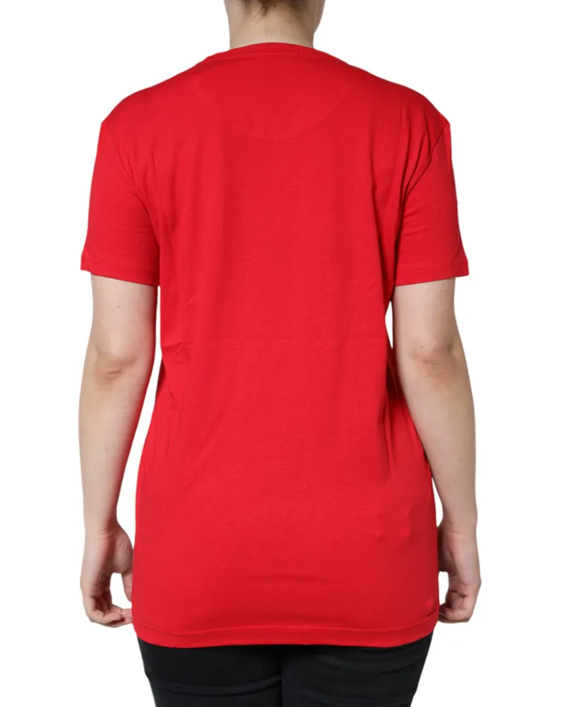 Dolce & Gabbana Women's Cotton Crew Neck T-Shirt Red Red