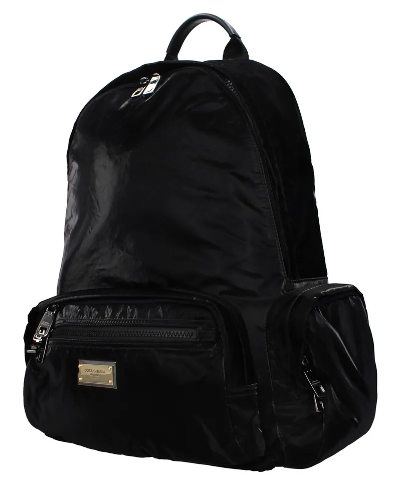Dolce & Gabbana Men's Black Nylon Backpack Black