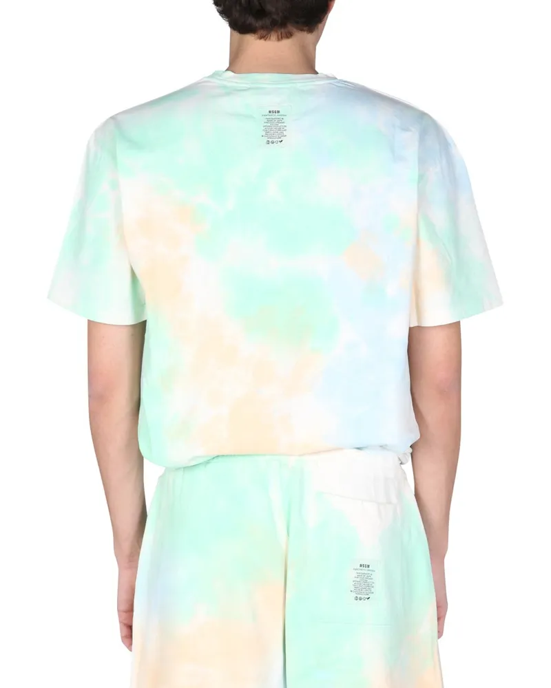 MSGM Organic Cotton Logo-Graphic T-Shirt — Green Green
