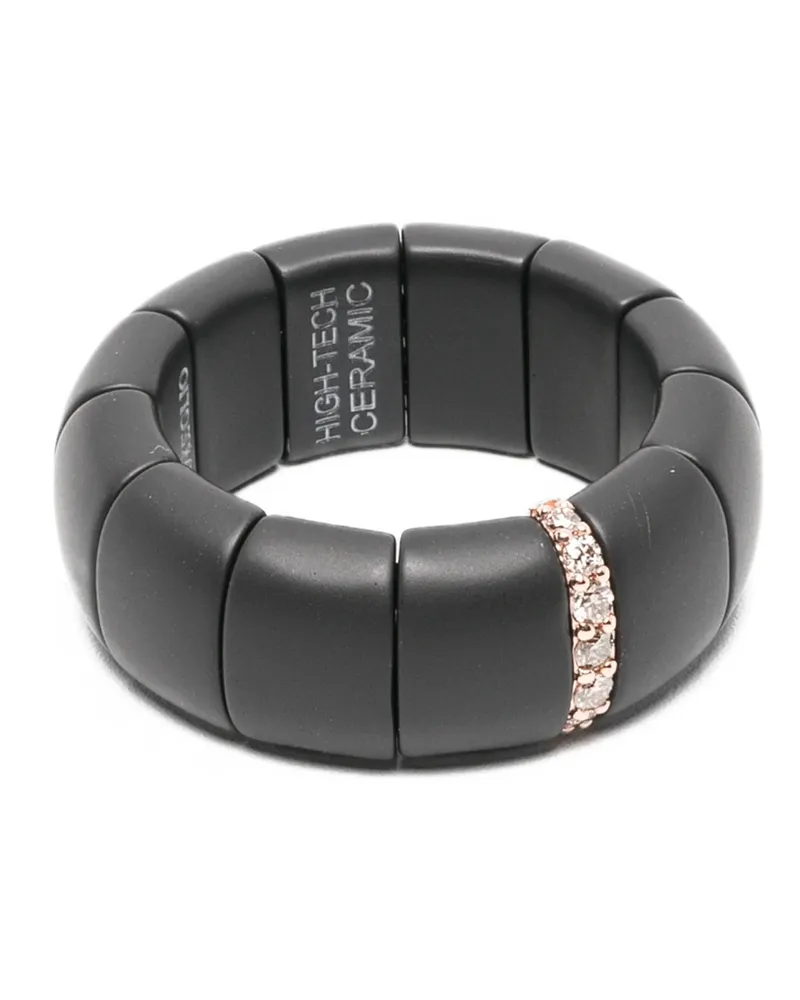Roberto Demeglio Women's 18kt Rose Gold Diamonds Ring Ss26 W Black
