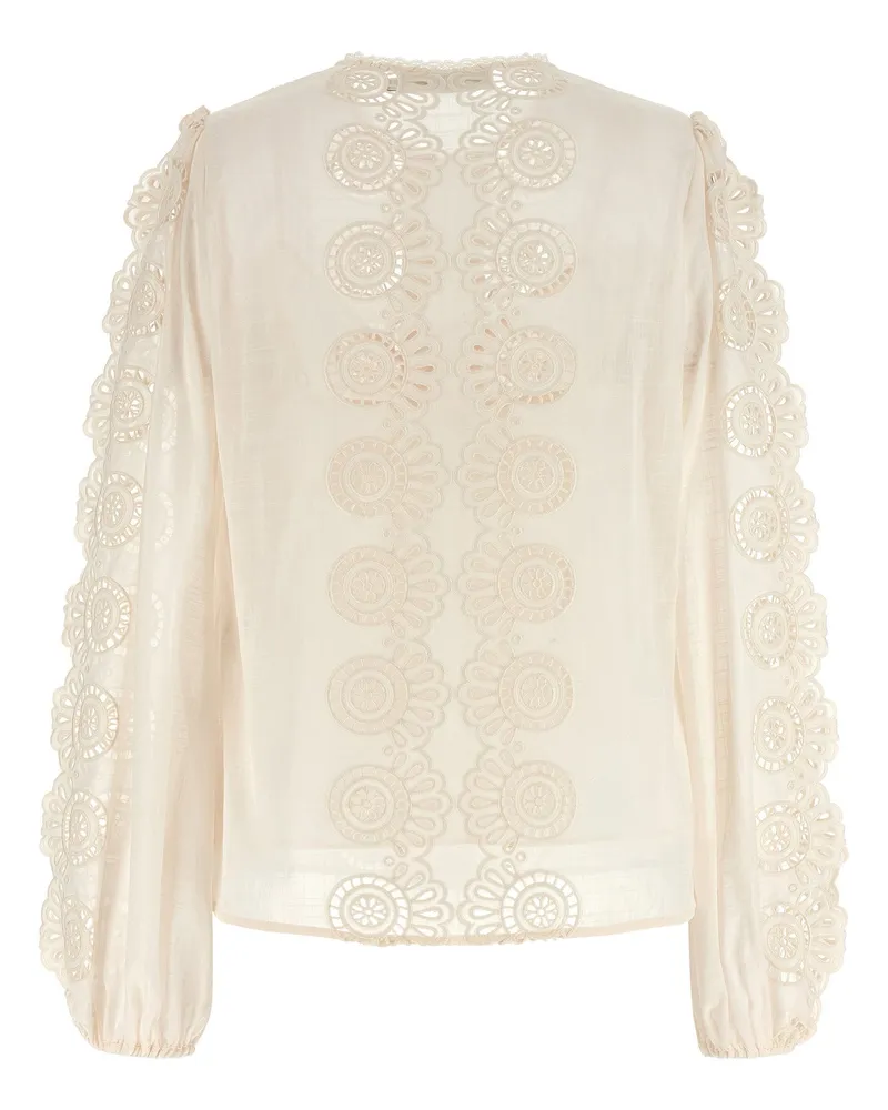 Zimmermann Lucky Blouse — Cream Cream