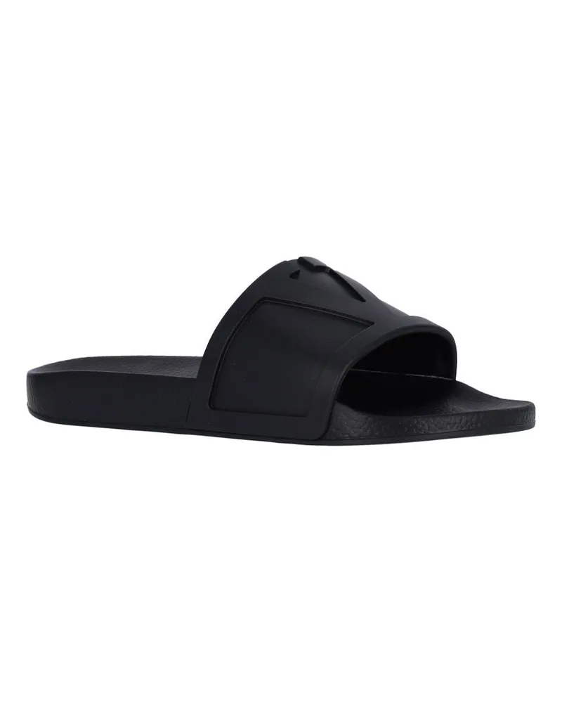 Valentino Garavani Men's Sandals Black Rubber Black