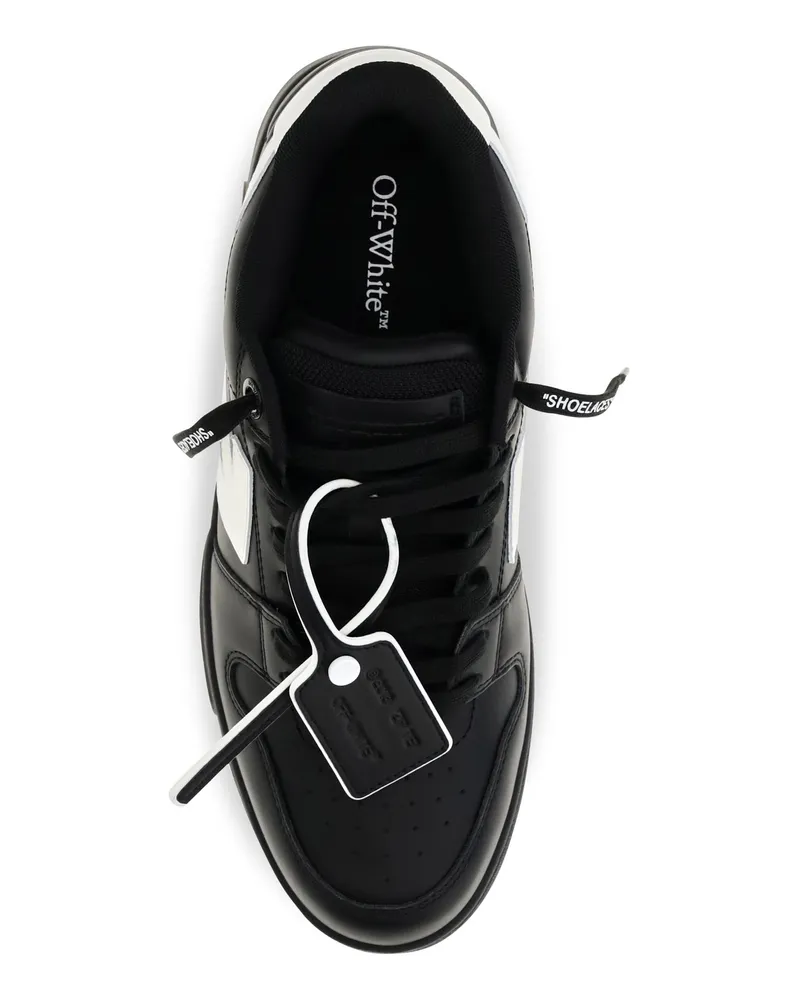 OFF-WHITE Men's Out Of Office Sneakers Black-White Black/white Black
