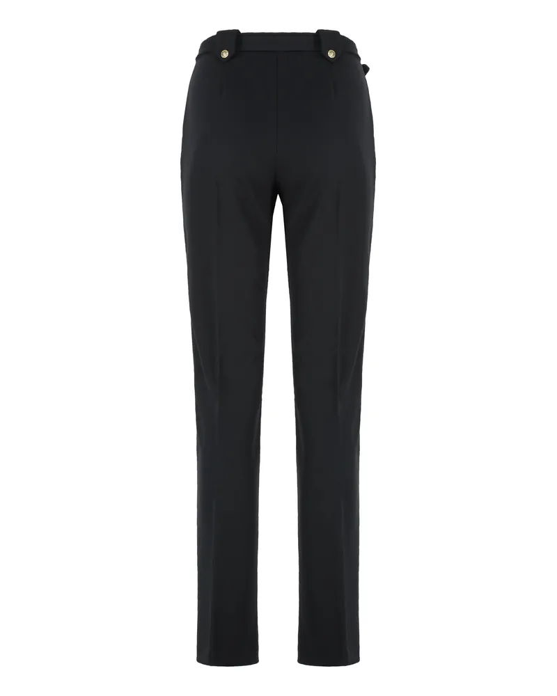 Versace Jeans Women's Versace Stretch Viscose Trousers Black Straight Black