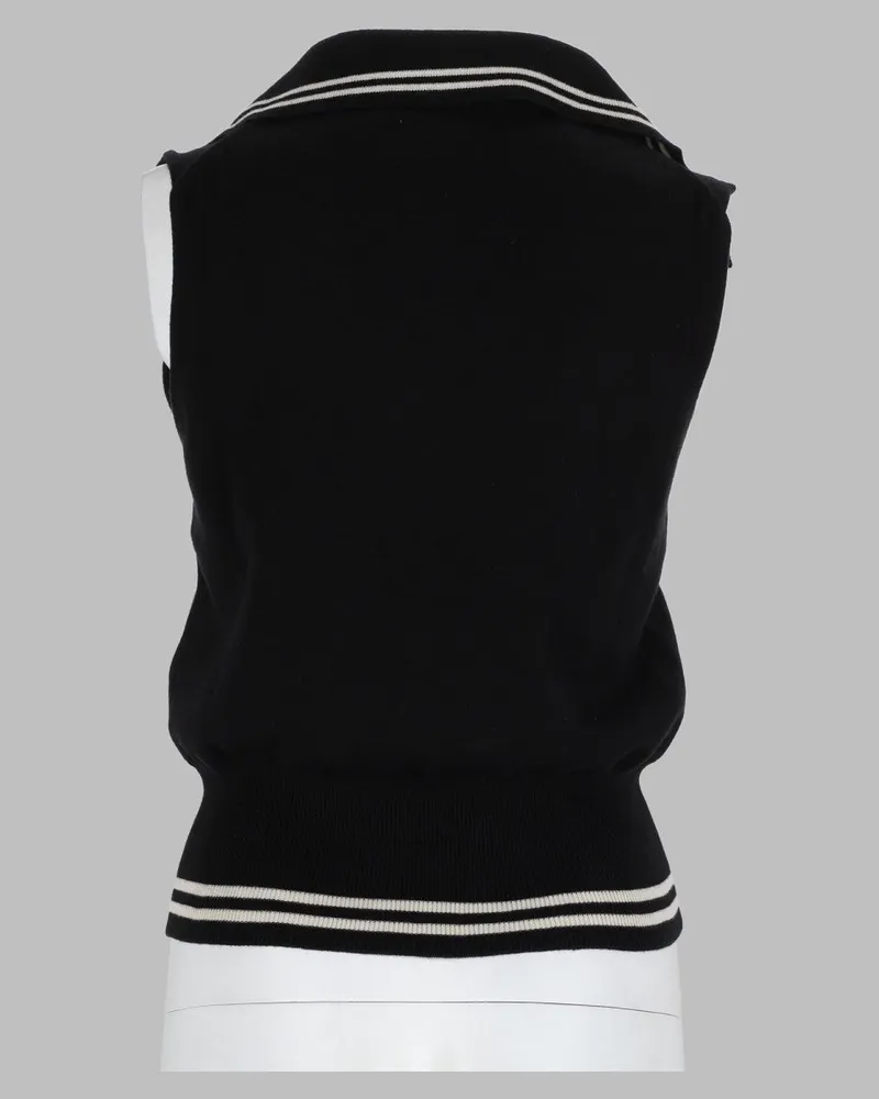 Vivienne Westwood Cotton Cashmere Blend Tank Top — Black Black