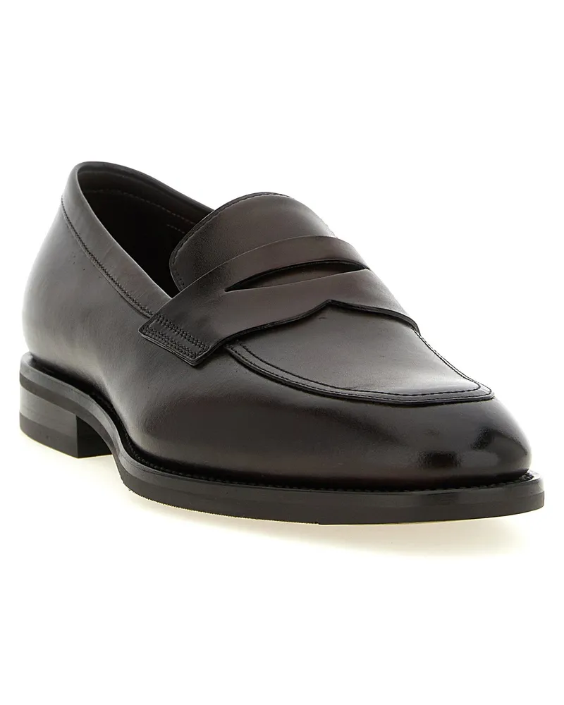 Santoni Gregor Loafer — Black Black