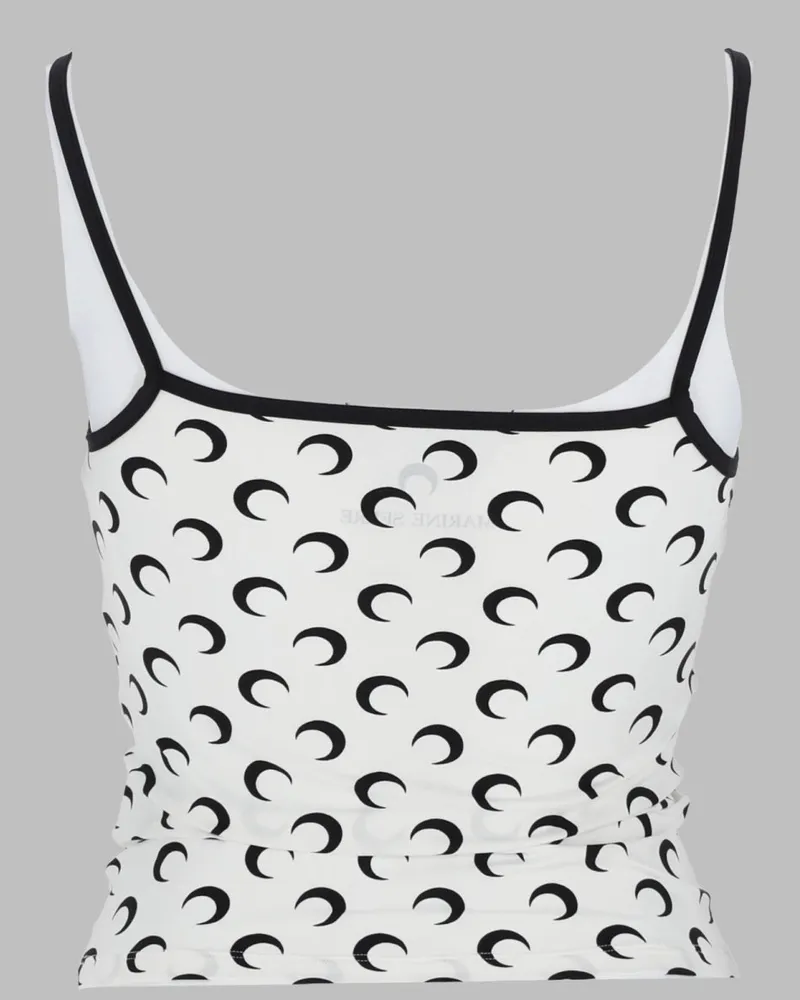 Marine Serre Moon Top — White White