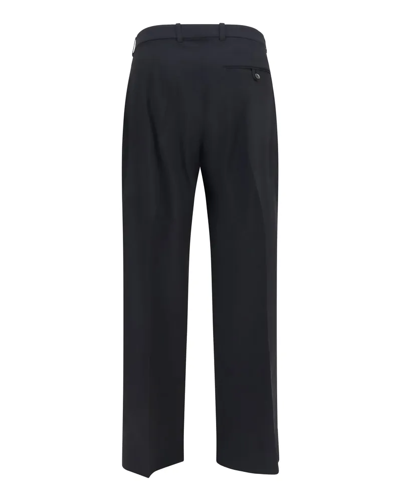 Our Legacy Women's Universe Pants Black Merino Wool Ovis Aries Trousers Black