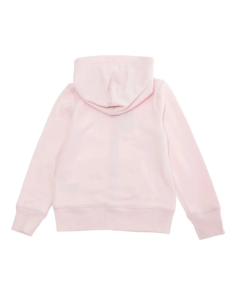 Ralph Lauren Cotton-Blend Hooded Sweatshirt — Pink Pink