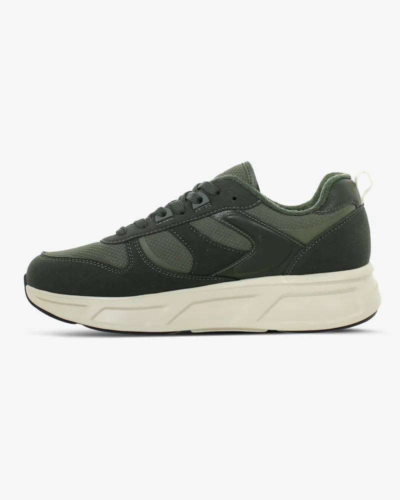 Fessura Men's Italia Walk 03 Sneaker Green Microfibre And Ripstop Green