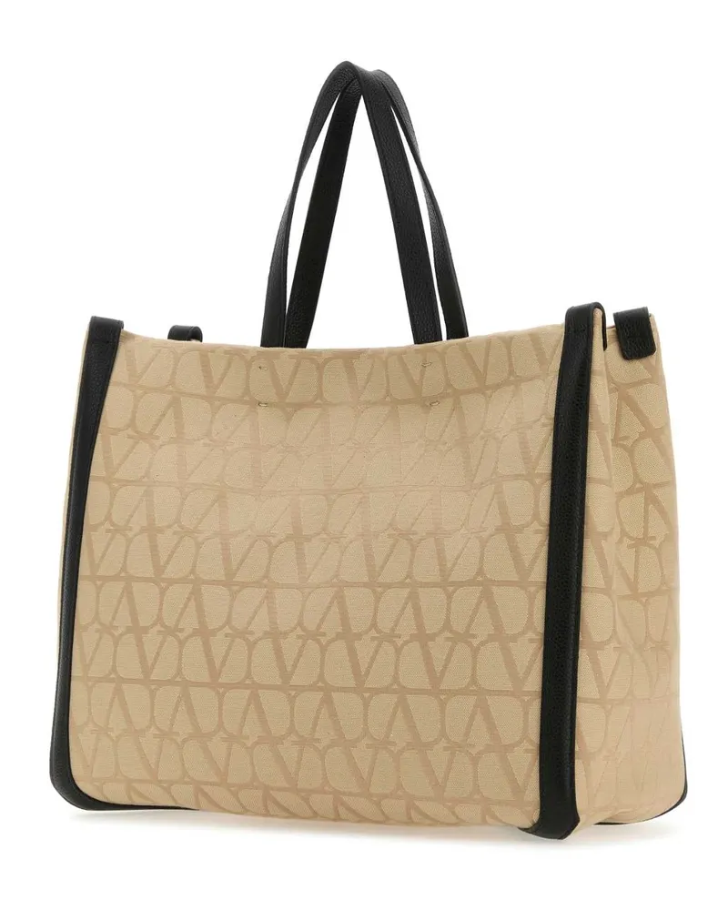 Valentino Garavani Toile Iconographe Tote Bag — Beige Beige
