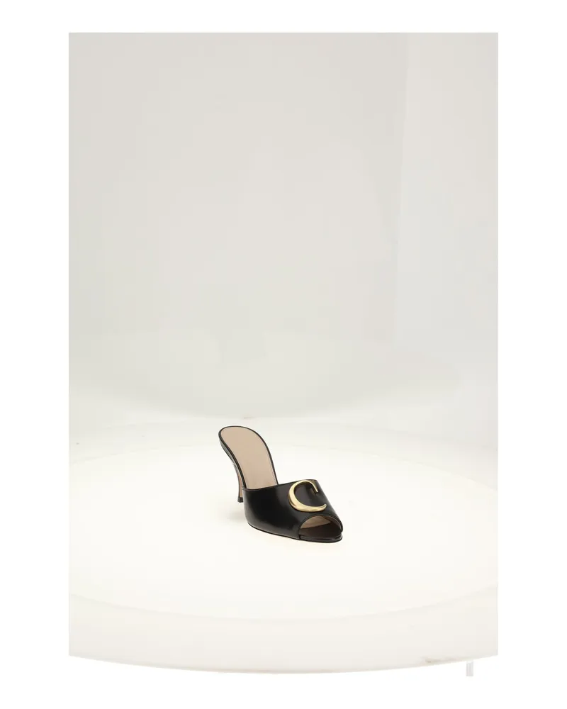 Dior Women's Sandals Black Lambskin Upper Black