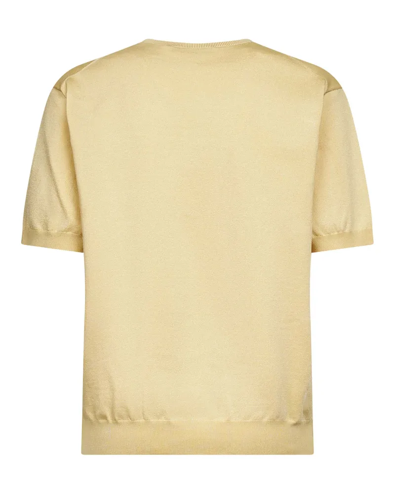 Prada Women's Cream Cotton And Silk Sweater Cream