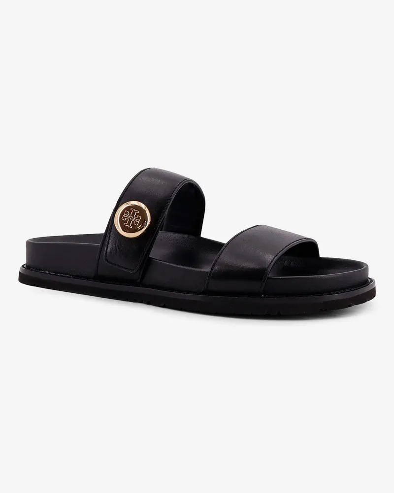 Tory Burch Women's Romy Leather Sandals Black Pelle-Gomma Pelle/gomma Black