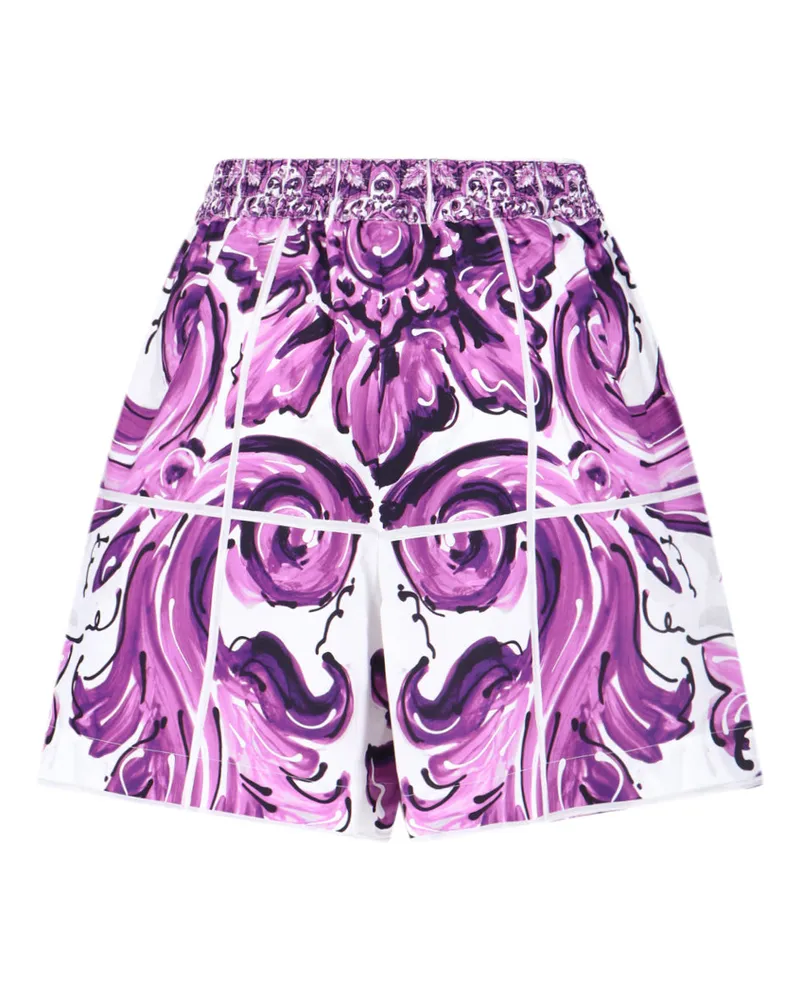 Dolce & Gabbana Women's Trousers Violet Cotton Purple
