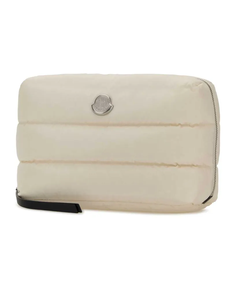 Moncler Women's White Fabric Beauty Case 051 Accessory White
