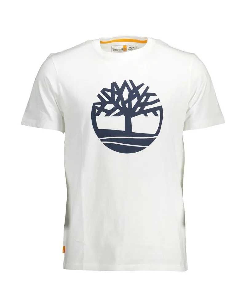 Timberland Logo-Printed Organic Cotton T-Shirt — White White