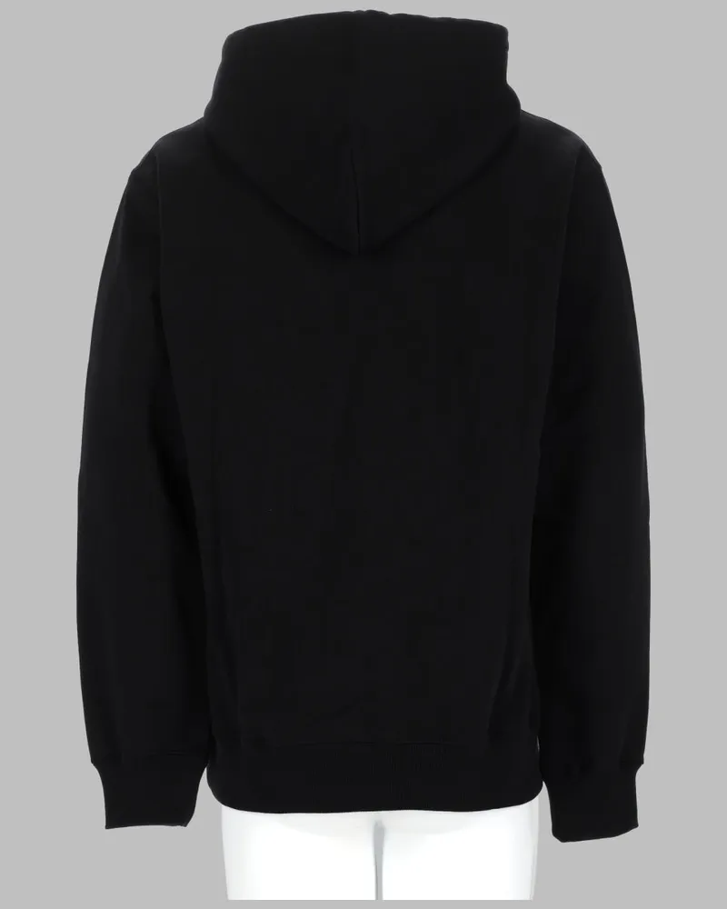 Drôle de Monsieur Hooded Cotton Sweatshirt — Black Black