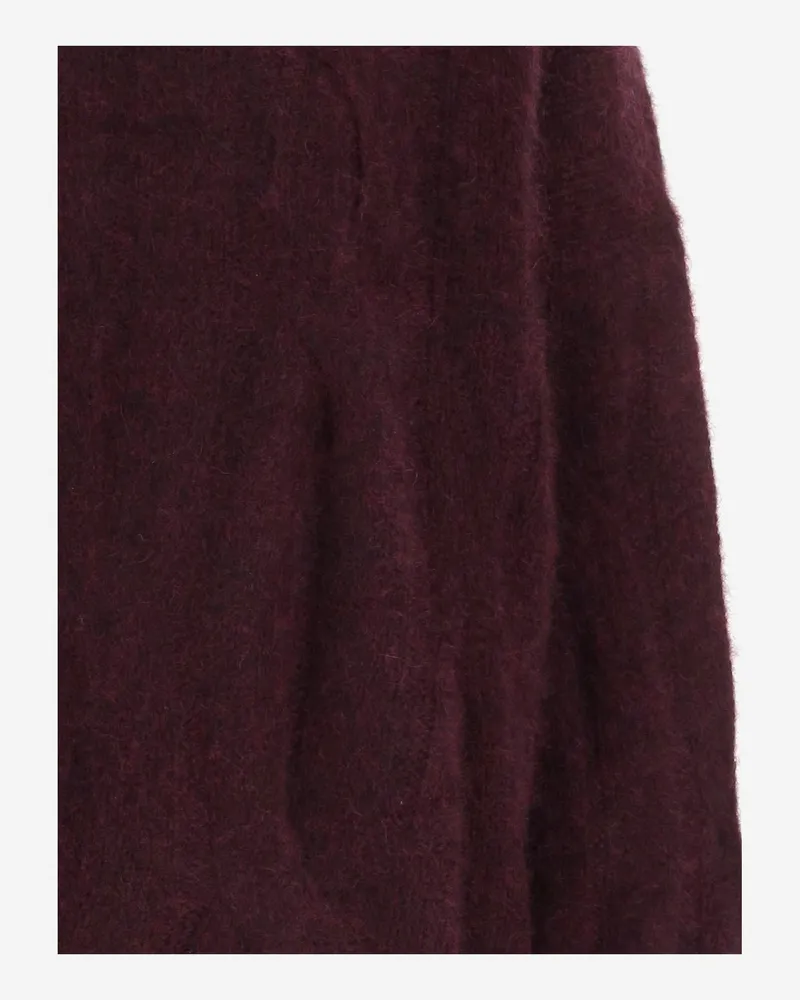 ALLUDE Cashmere and Silk Sweater — Purple Purple