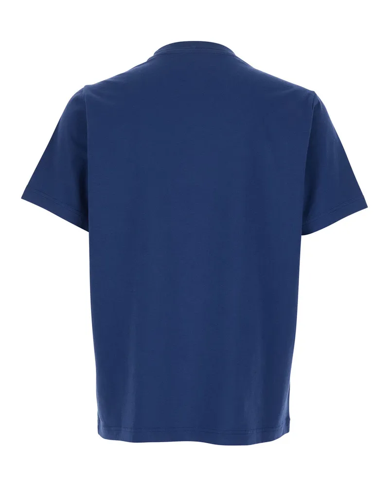 AUTRY Crew Neck Cotton T-Shirt — Blue 