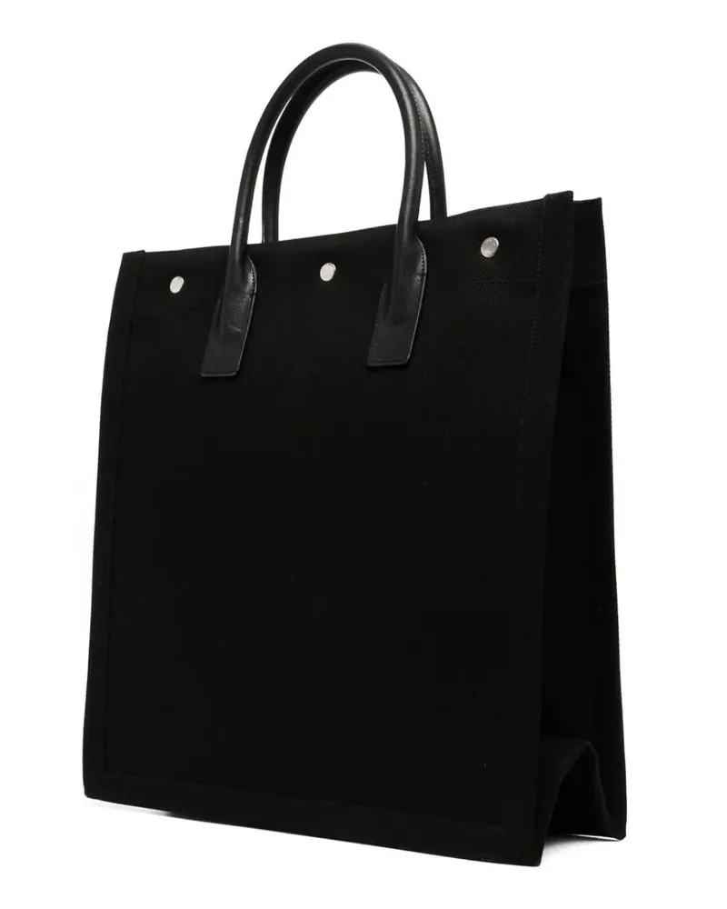 Saint Laurent Women's Rive Gauche Tote Black Leather Black