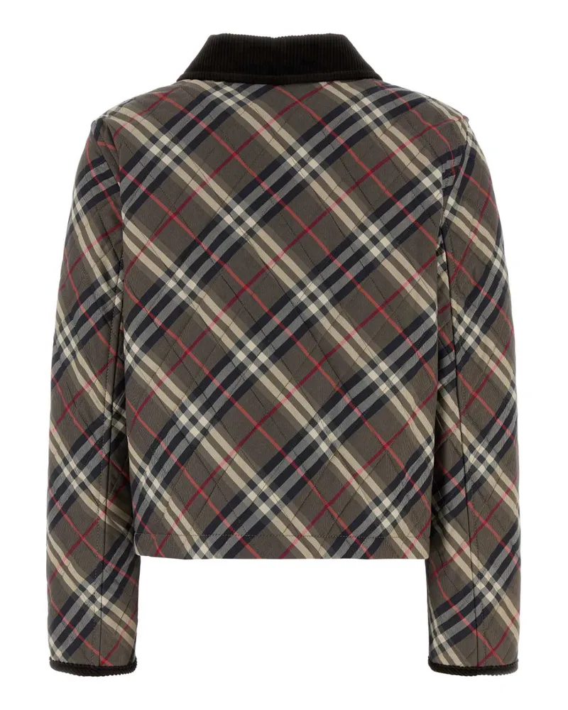 Burberry Women Plaid Cotton Jacket Multicolor Multicolor