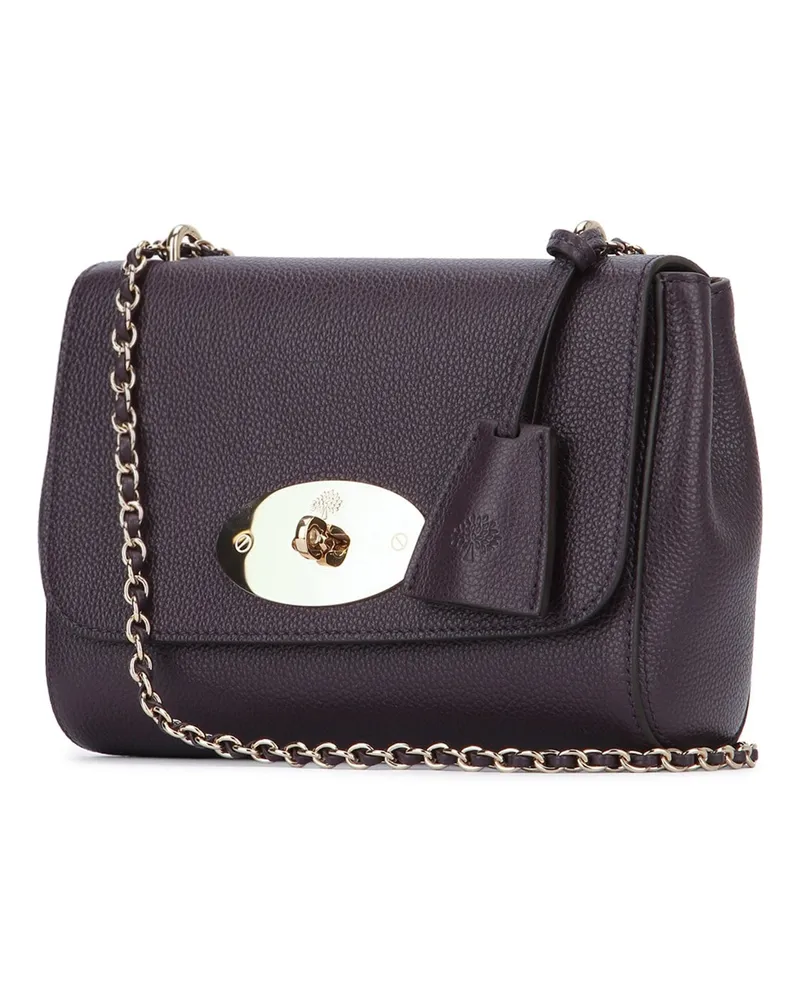 Mulberry Women's Lily Small Classic Grain Deepaubergine Bovine - Bos Taurus Borse A Mano / Bag Purple