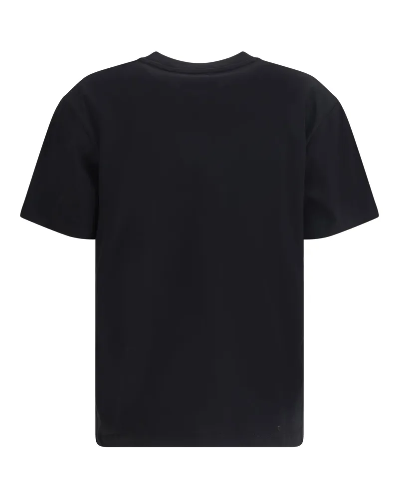 AMI Paris Women's Logo T-Shirt Noir Cotton T-Shirts And Polos Noir