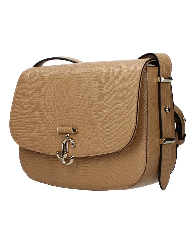 Jimmy Choo Women's Brown Leather Crossbody Bag Brown