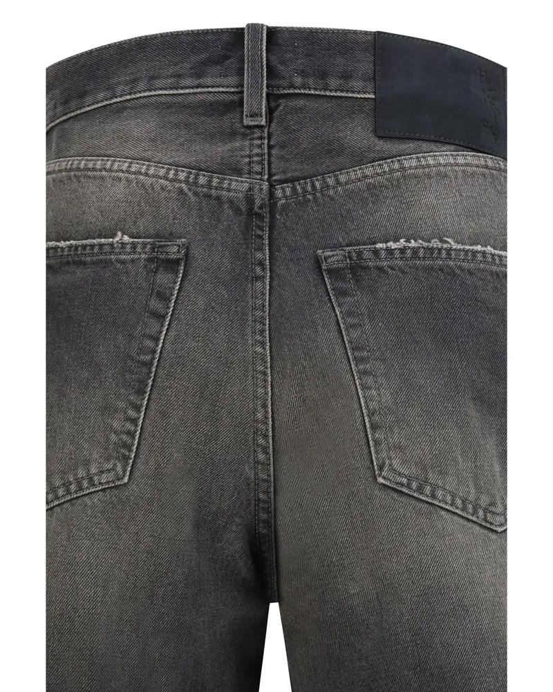 Haikure Men's Loose Jeans Pasadena Black Cotton Black