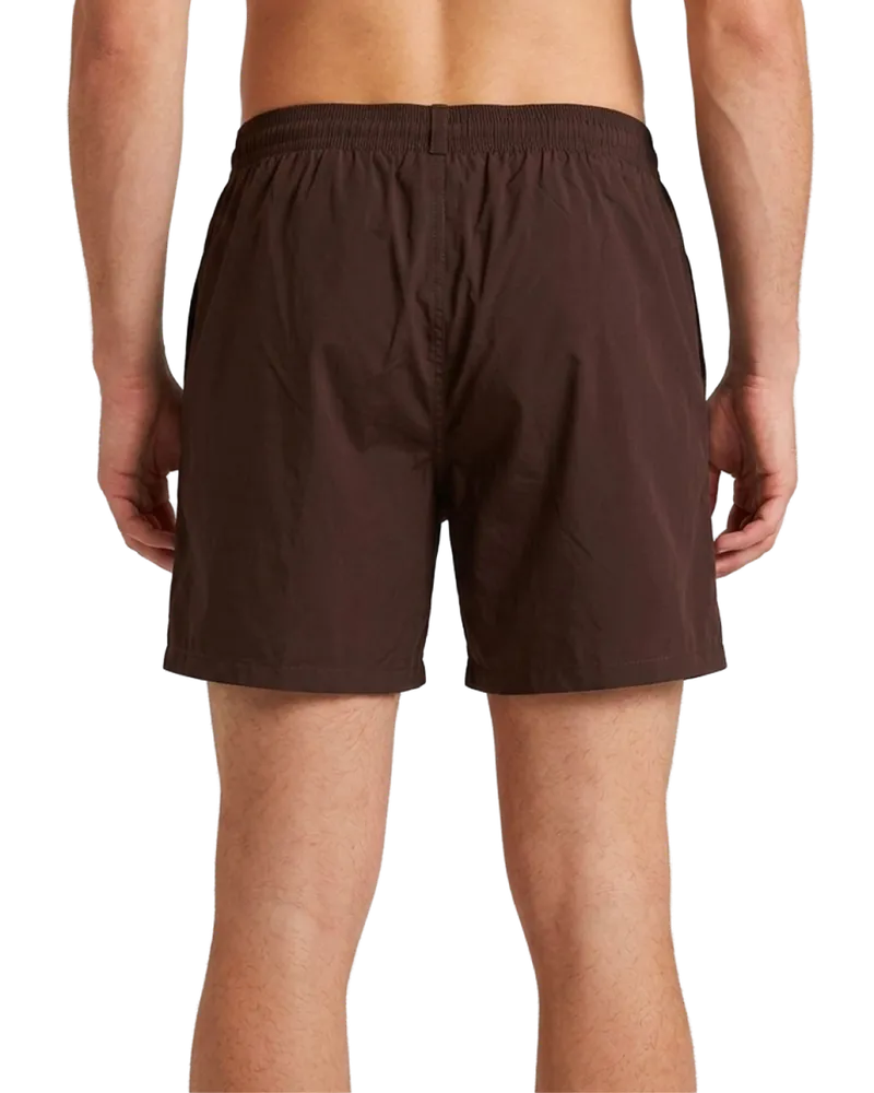 Dsquared2 Logo Boxer Midi Swim Shorts — Brown Brown