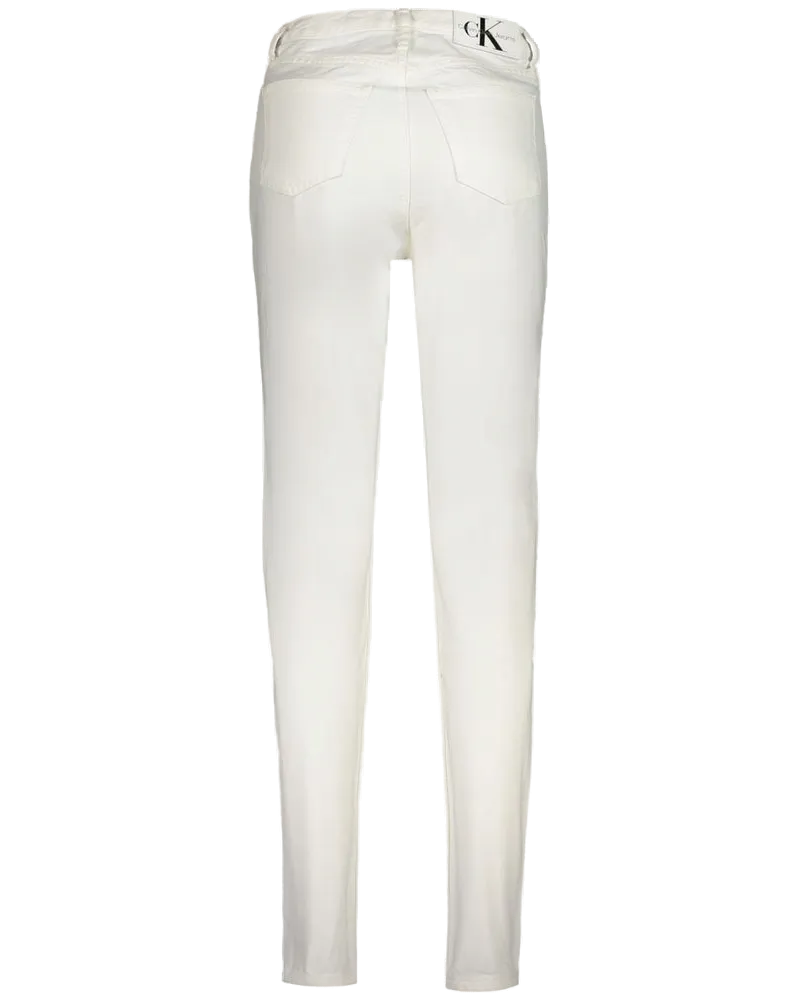 Calvin Klein Recycled Cotton Jeans — White White