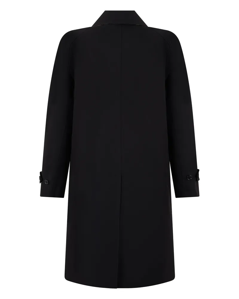 Burberry Cotton Trench Coat — Black Black