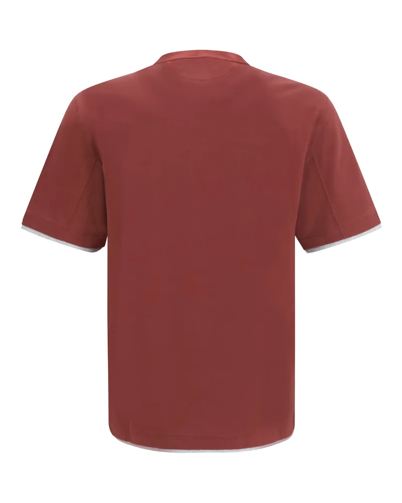 Brunello Cucinelli Men's Cotton T-Shirt Lava T-Shirts And Polos Lava