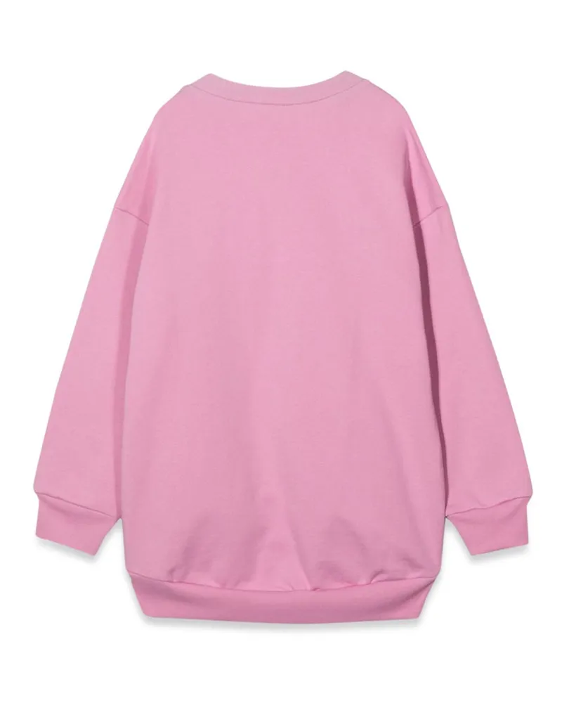 N° 21 Cotton Crewneck Sweatshirt — Pink Pink