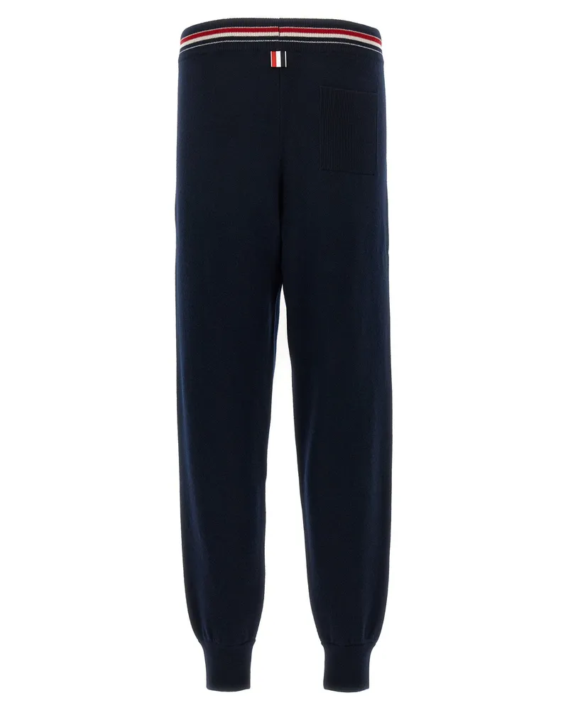 Thom Browne Cashmere RWB Joggers — Navy Navy