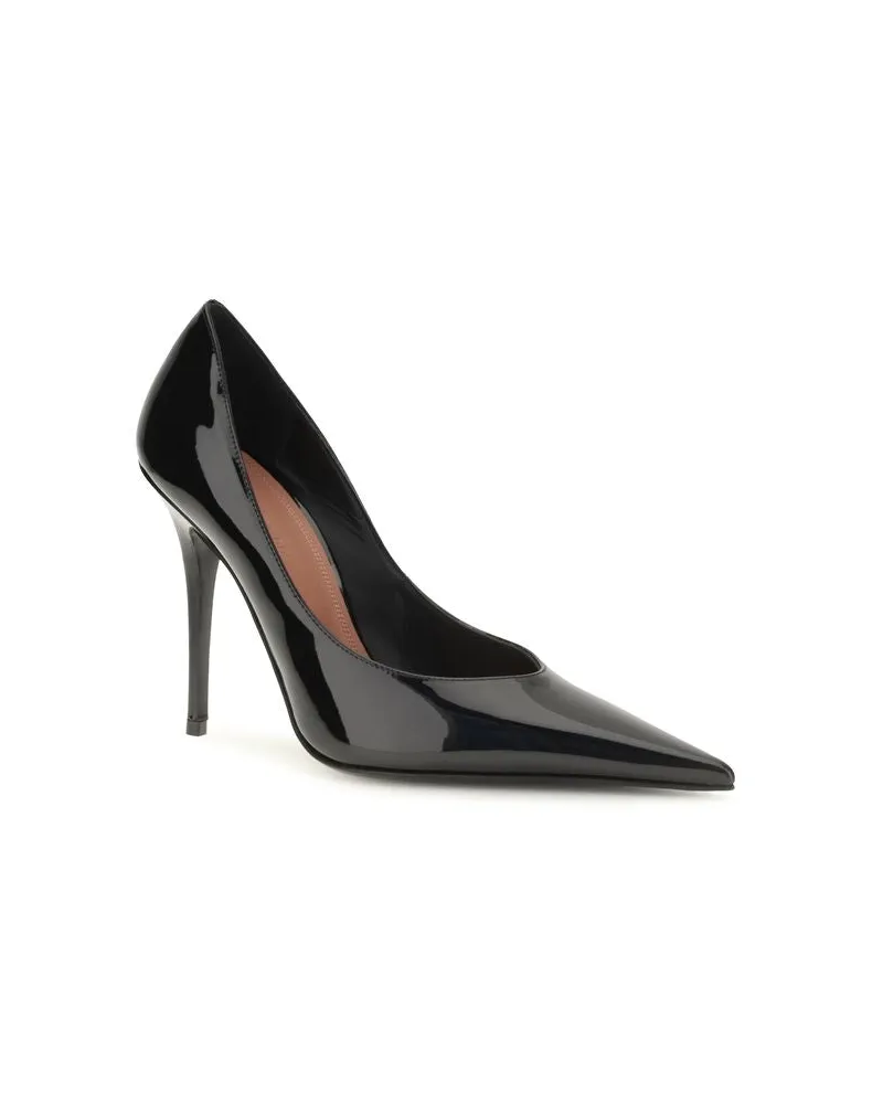 Amina Muaddi Anok Pump — Black Black