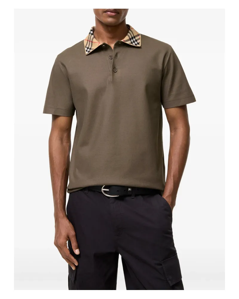 Burberry Evan Polo Shirt — Brown Brown