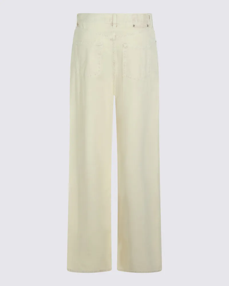Golden Goose Women's Jeans Yellow _100 % Co Yellow