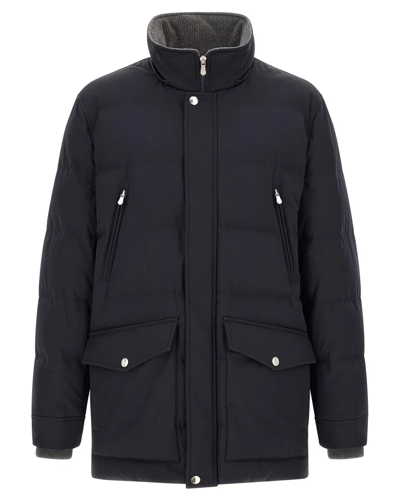 Brunello Cucinelli Goose Down Quilted Down Jacket — Black Black
