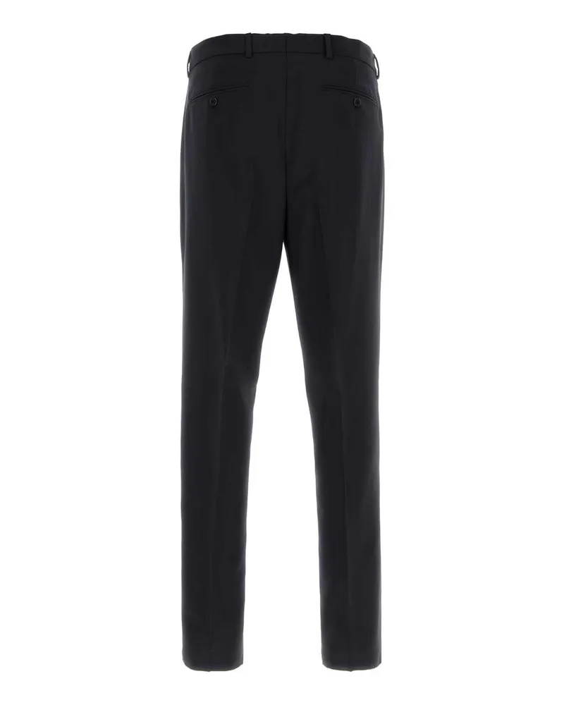 Prada Virgin Wool and Mohair Trousers Bleu