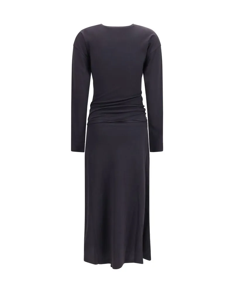 Christophe Lemaire Women's Gray Cotton Casual Dress Gray