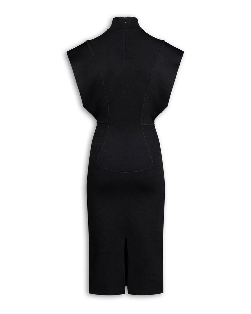 Alaïa Women's Long Dress Compact Knit Black Black