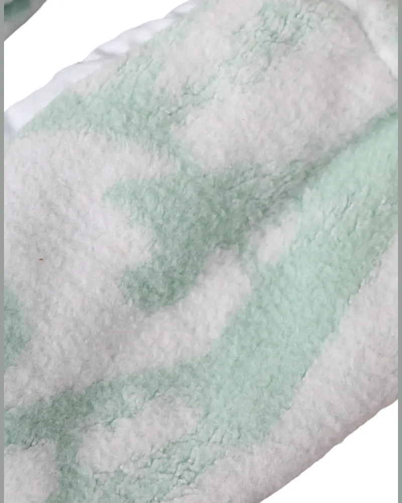 Dolce & Gabbana Women's White Nylon Fleece Wrist Length Mitten Gloves White